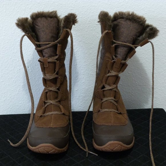8.5 North Face Boots Waterproof Brown Women’s - Picture 1 of 8
